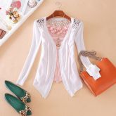 Cardigan de Renda - Cor Branca